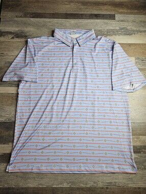 Blue Quail Extra Innings Polo Shirt Short Sleeve XL Vented Baseball